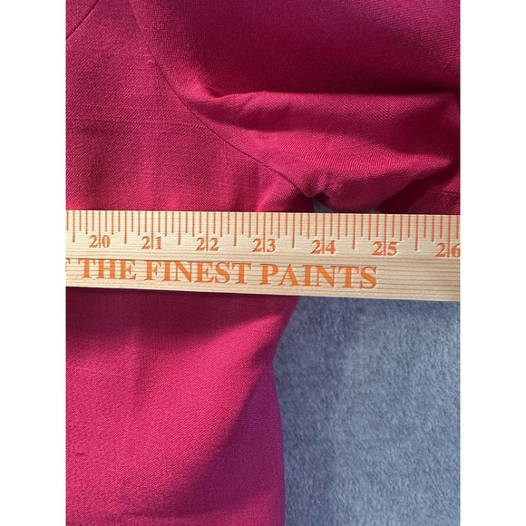 VTG Plus Size Encore Hot Pink Skirt Suit Pleats 80-90's Size 16 H1002 - Picture 4 of 16